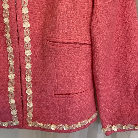 Vintage Walter Pink Jacket w. Floral detail - Picture 7 of 8